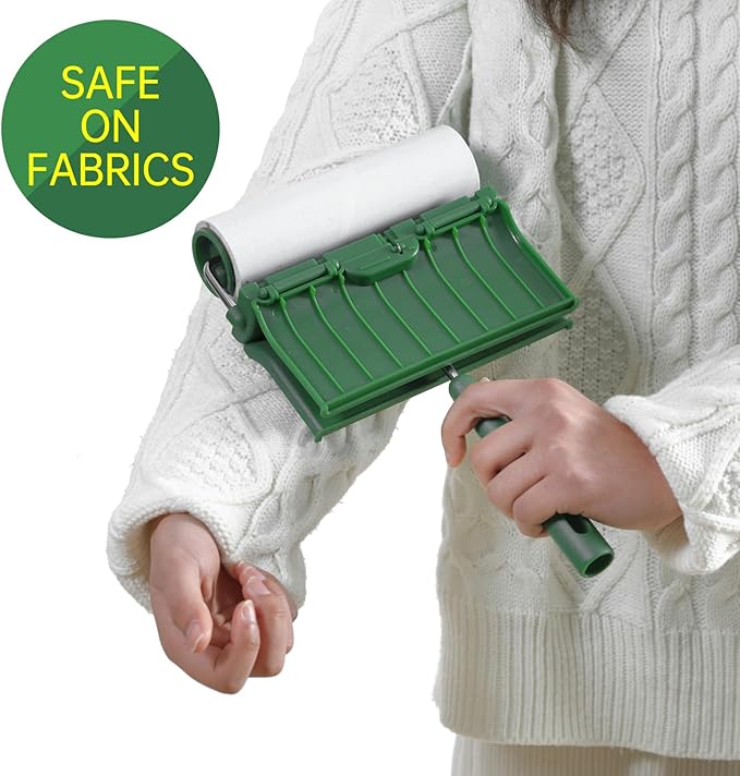 Fedicelly Large Lint Rollers Pet Hair Extra Sticky Furniture,Cat Dog Hair Remover Laundry Clothes Carpet,6.3 inches Wider with 320 Sheets Giant Lint Remover Brush for Couch-PawvioPets