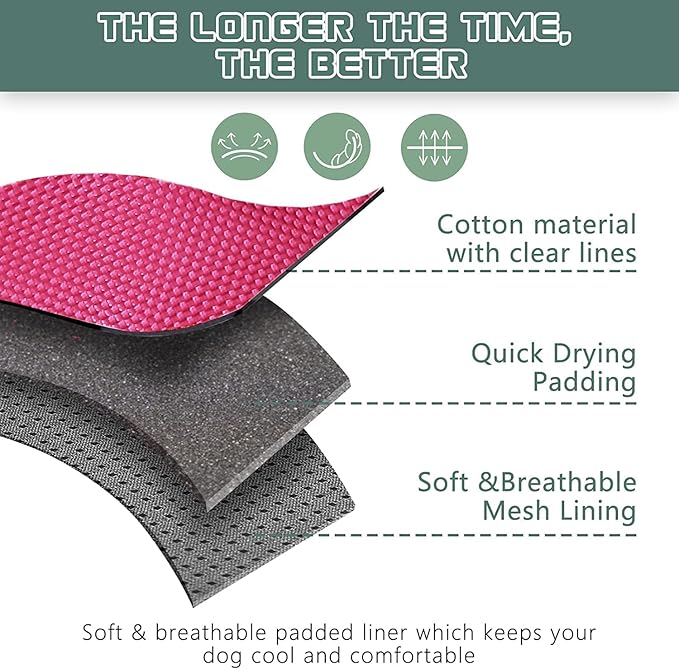 BUMBIN Tactical Dog Harness for Small Dogs No Pull, Famous TIK Tok No Pull Puppy Harness, Fit Smart Reflective Pet Walking Harness for Training, Adjustable Dog Vest Harness with Handle Rose Red XS-PawvioPets