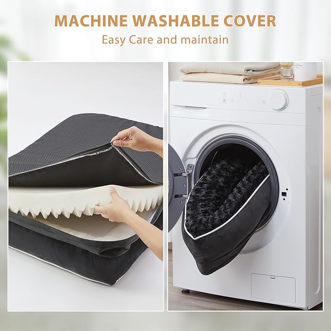 BFPETHOME Orthopedic Dog Beds for Large Dogs-Waterproof Sofa Pet Bed with Removable Washable Cover,Big Dog Bed with Waterproof Lining and Nonskid Bottom,Pet Bed for Large Dogs-PawvioPets