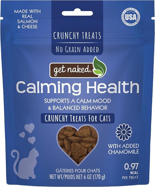 Get Naked Cat Calming Treats Salmon & Cheese Flavor, Crunchy, Calming Health, 6-oz Bag-PawvioPets