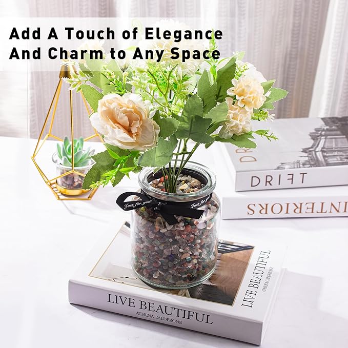 3 Lb Crystal Chips Bulk Tumbled Crushed Quartz Stones, 7 Chakra Crystal Quartz Rocks Healing Stones Pebbles for Vases Filler, Aquarium Gravel Rocks, Succulent Plants Decor-PawvioPets