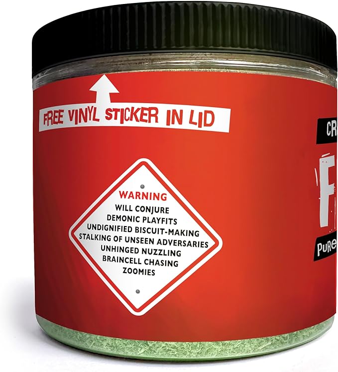 Fiend Catnip Safety-Cut 100% Pure Potent Fine Cat Nip for Cats & Kittens – Ultra Potent, North American – 1 Cup (34.5g) Canister – Go Ahead, Create a Monster!-PawvioPets
