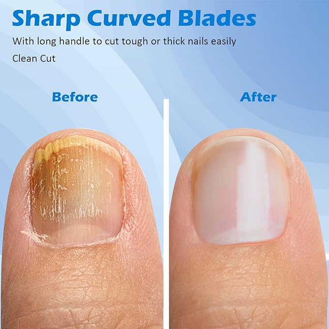 GLAMFIELDS 3pcs Nail Clippers Set, Black Stainless Steel Slanted Edge Nail Clipper & Fingernail & Thick Toenail Trimmer for Men and Women-PawvioPets