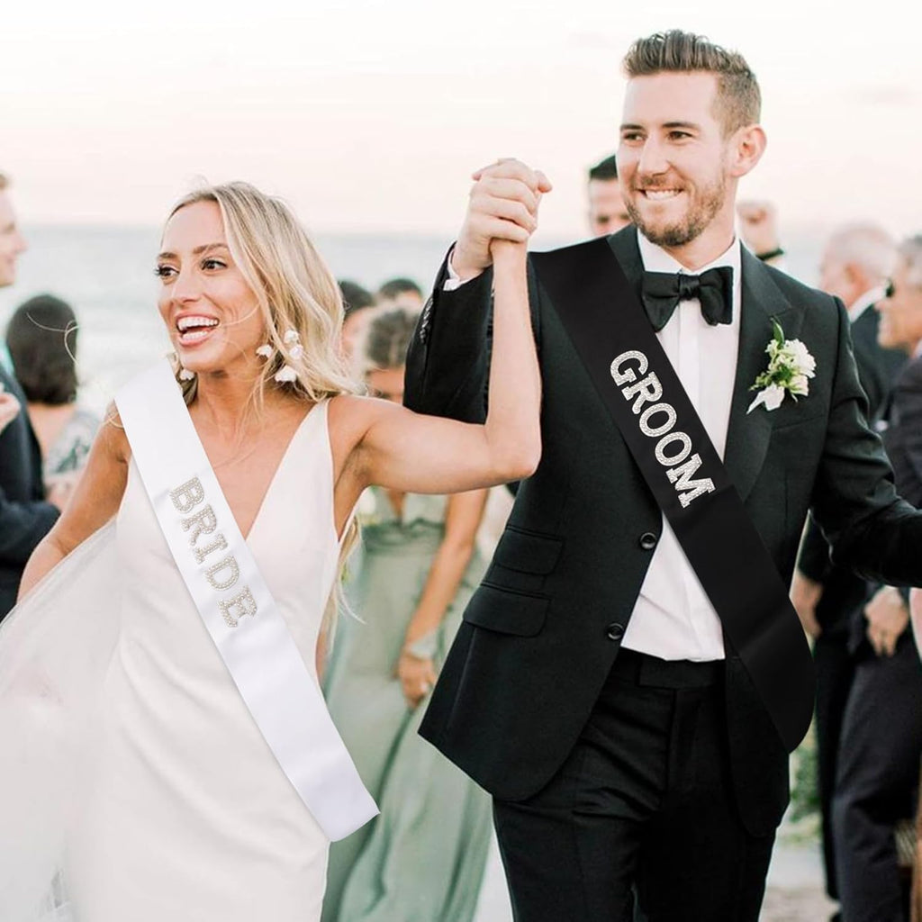 Yxiang Bride Sash,Bride To Be Sash Bachelorette Party Decorations Pearls Rhinestones Sashes Bridal Shower Gift