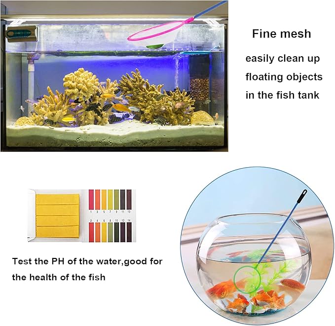 7 in 1 Aquarium Aquascaping Tools Kits,Stainless Steel Aquarium Plant Tools Tweezers Scissors Scrapers for Aquarium Tank Clean Fish Tank Aquascape Tools Sets-PawvioPets