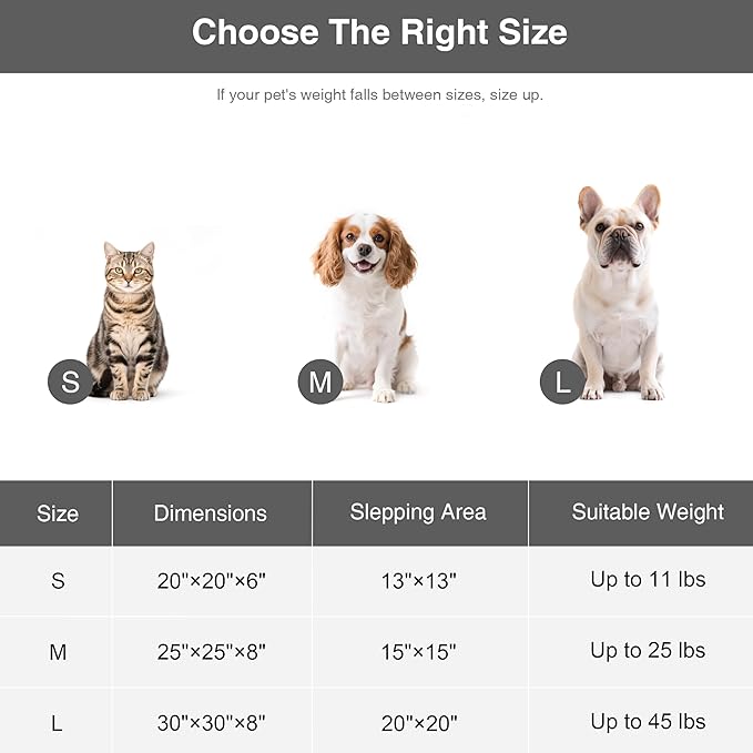 Love's cabin Round Donut Cat and Dog Cushion Bed, 20in Pet Bed for Cats or Small Dogs, Anti-Slip & Water-Resistant Bottom, Super Soft Durable Fabric Pet Beds, Washable Luxury Cat & Dog Bed Brown-PawvioPets