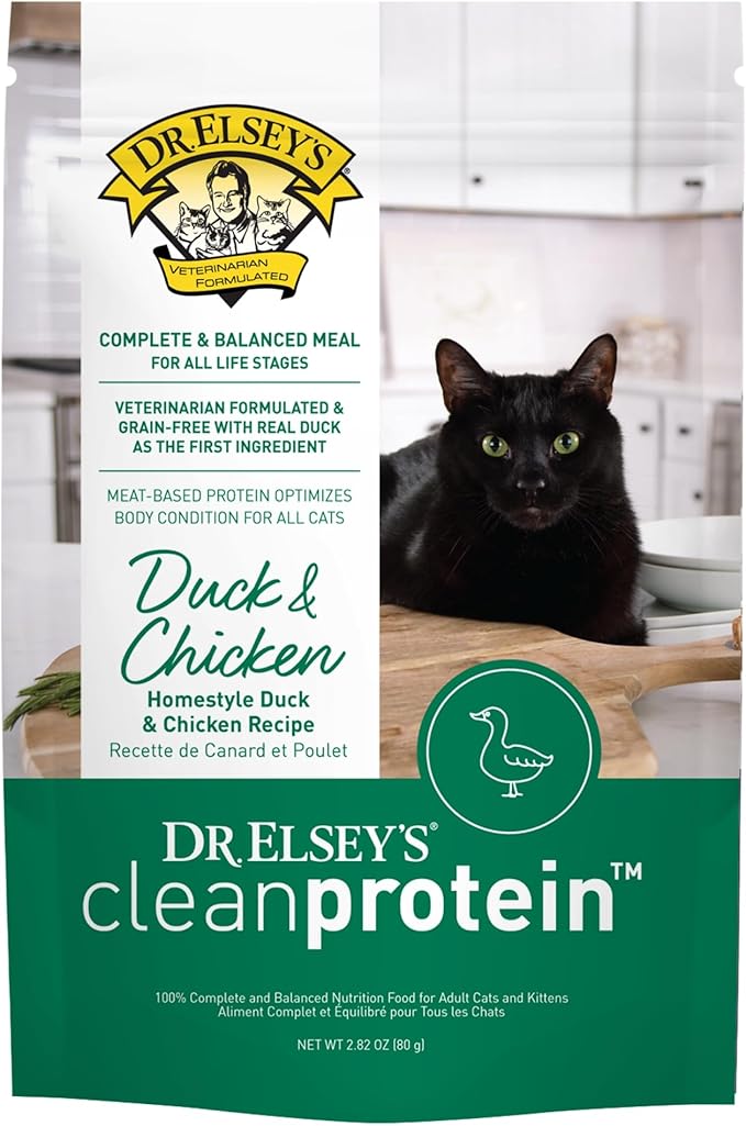Dr. Elsey's® cleanprotein® Duck & Chicken Homestyle Recipe All-Meat Pouch (Pack of 12)-PawvioPets