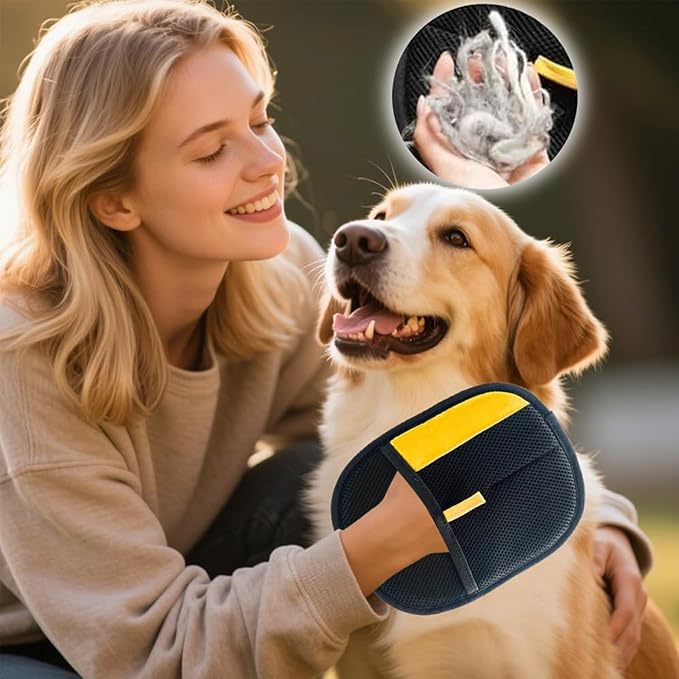 2pc Pet Hair Removal Glove,Pet Grooming Gloves,Cat Grooming for Hair Removal,Versatile Reusable Pet Hair Remover Glove-PawvioPets