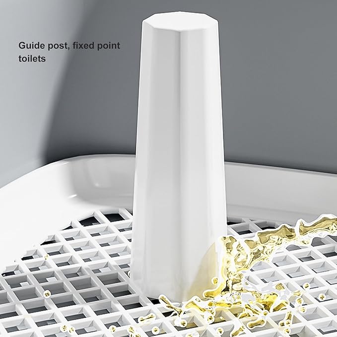 Fabater Dog Potty Toilet Training Tray, Portable Multifunctional Mesh Puppy Training Toilet Pad Holder with Bafflel for Small Dogs Puppies (Gray)-PawvioPets