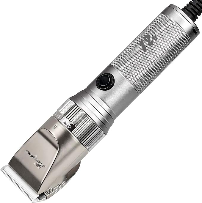 Dog Grooming Clippers High Power Dog Clipper for Thick Heavy Coats Low Noise Plug-in Pet Trimmer Pet Professional Grooming Clippers with Guard Combs Brush for Dogs Cats and Other Animals-PawvioPets