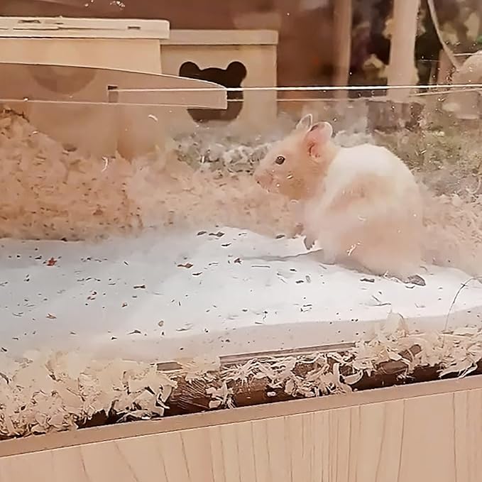 DR.DUDU Hamster Bath Sand, 2.8lb Dust Free Desert Sand or Potty Litter Sand for Hamster Chinchillas Gerbil Syrian Mice Small Animals (White, Flower Smell)-PawvioPets