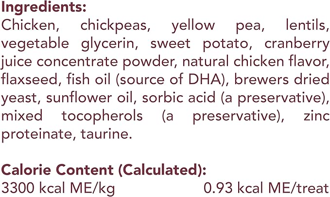 Get Naked Urinary Cat Health Treats with Cranberry & Real Chicken 6oz | Crunchy, Grain-Free, Natural Urinary Tract & Dental Care | Supports UT Support & Fresh Breath | Made in The USA-PawvioPets