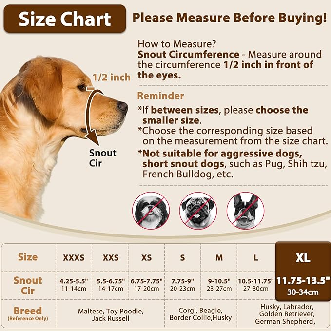 Crazy Felix Nylon Dog Muzzle for Small Medium Large Dogs Poodle Labrador Golden Retriever Doberman, Air Mesh Breathable and Drinkable Pet Mouth Guard for Anti-Biting Chewing Scavenging(XL, Blue)-PawvioPets