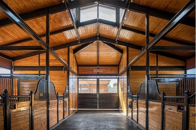 American Floor Mats - Horse/Stable Mats - Heavy Duty Stall Mats - Thick, Durable Rubber Flooring Solid Black 3/4" Thick – 4' x 10' Mat-PawvioPets