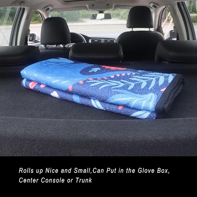 Car Seat Cover Protector Front Seats,for Gym Workout,Running,Swimming,Beach and Hiking,Waterproof Sweat Towel Bucket Seat Covers for Cars SUV Trucks (Dinosaur, 2Pcs)-PawvioPets