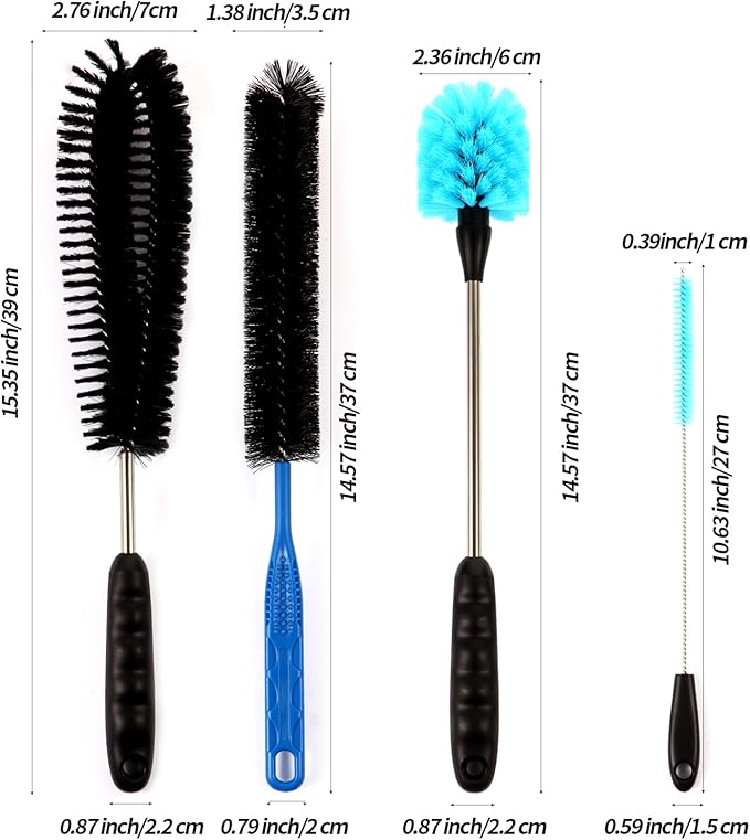 11 in 1 Fish Tank Aquarium Cleaning Brush Kit,Aquarium brushSutiable for Acrylic Fish Tank, and Plastic Fish Tank,Glass Fish Tank,Non Rusting,Fish Tank Cleaning Tools-PawvioPets
