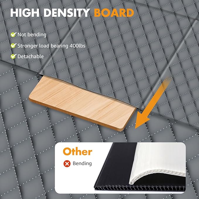 Dog Car Seat Cover for Back Seat, Larger Dog Car Bed Cover with Strong Bottom, Car Back Seat Extender Hammock for Car SUV Truck Grey-PawvioPets