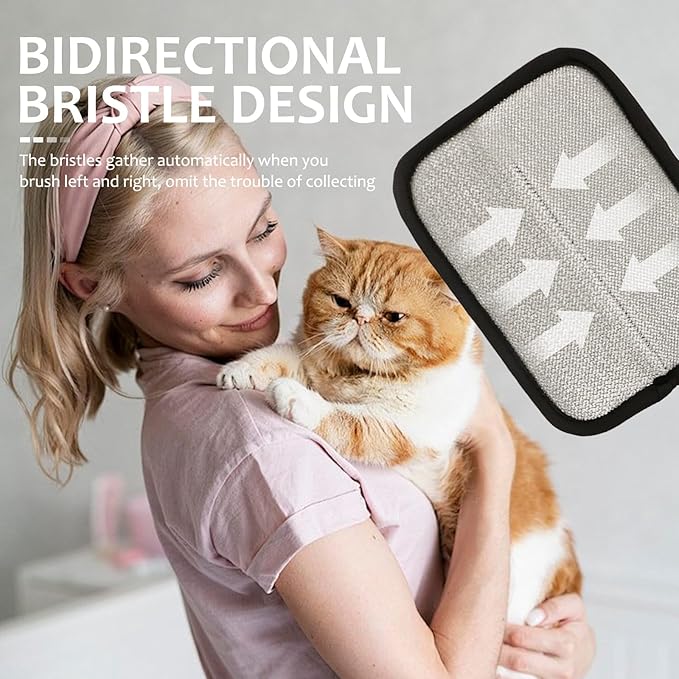 6 Pcs Pet Hair Removal Glove, Electrostatic Pet Hair Remover Gloves, Reusable Cat & Dog Hair Cleaning Gloves, Suitable for Couch, Furniture, Blankets, Curtain, Car Seat-PawvioPets