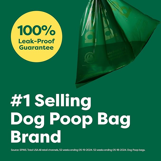 Earth Rated Poop Bags for Dogs, Guaranteed Leak Proof and Extra Thick Waste Bag Refill Rolls, Unscented, 270 Count-PawvioPets