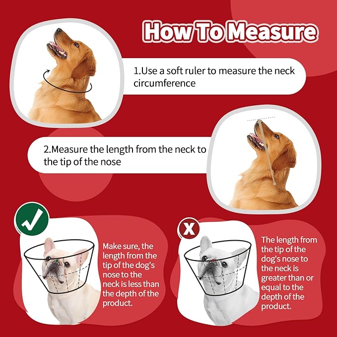 Dog Cone for Large Dogs After Surgery, Soft Dog Cone Collar for Dogs to Stop Licking, Adjustable Comfy E-Collar Alternative Lightweight Post-Surgery Recovery Elizabethan Collar for Pet-PawvioPets
