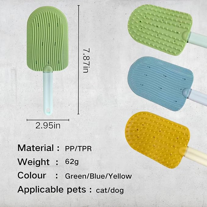 Cat Brush for Shedding,Cat Brushes for Indoor cats,Soft Comb, Short or Long Haired Cats,Pet Grooming,Bath and Massage Brush(3 pcs)-PawvioPets