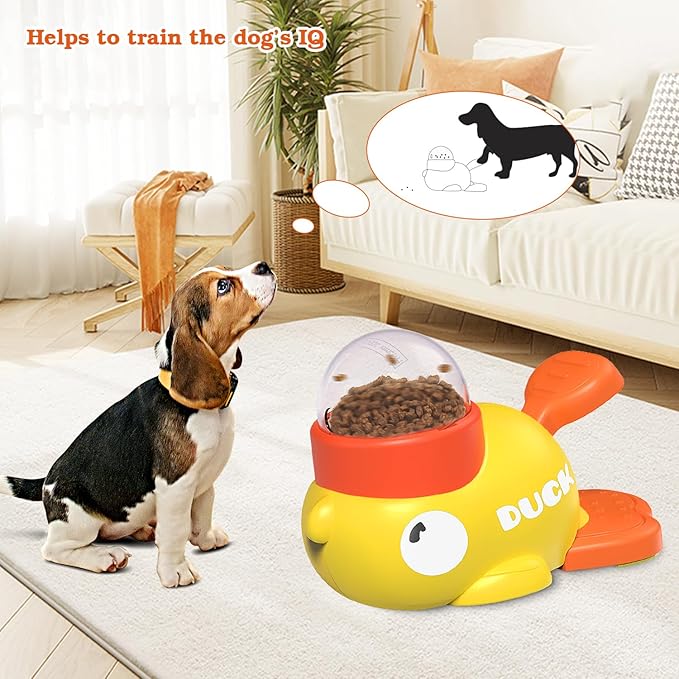 Dog Interactive Treat Dispenser Toy, Food Puzzle Slow Feeder-PawvioPets