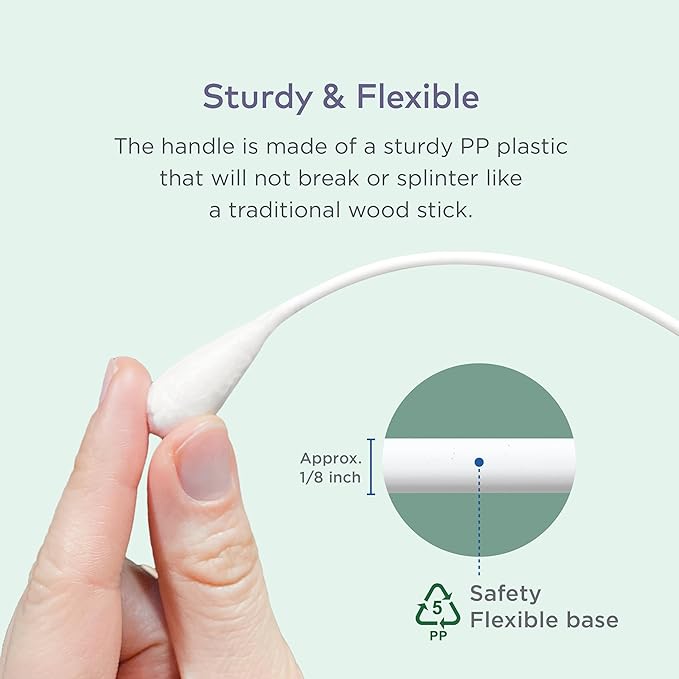 Cotton Swabs for Dogs and Cats - Cat & Dog Ear Cleaner Long Cotton Swab - Extra Large Cotton Head, Cat & Dog Ear Cleaning Kit for Puppies, Multipurpose Pet Cotton Swabs (Extra Large 100 Buds)-PawvioPets