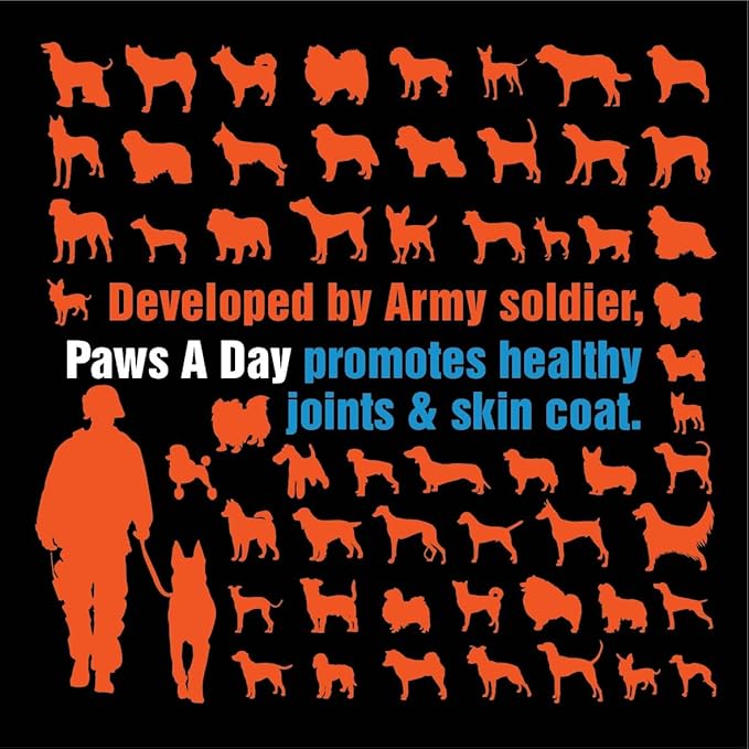 Glucosamine for Dogs Hip & Joint Supplement – “Two-in-One Combo” Dog Joint Care and Improved Skin & Coat with Chondroitin, MSM, Omega 3, Collagen & Biotin, 60 Chewable Tablets-PawvioPets