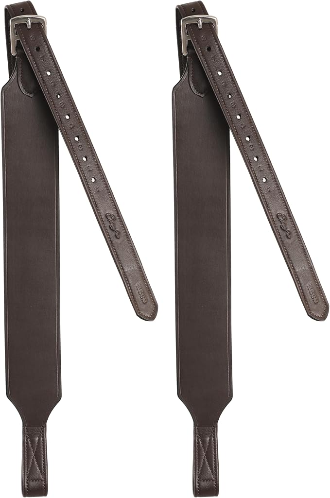 Exion Wide Stability Stirrup Leathers for English Saddles | Premium Cowhide Leather | Enhanced Leg Stability & Comfort | Sizes: 48" to 62"-PawvioPets