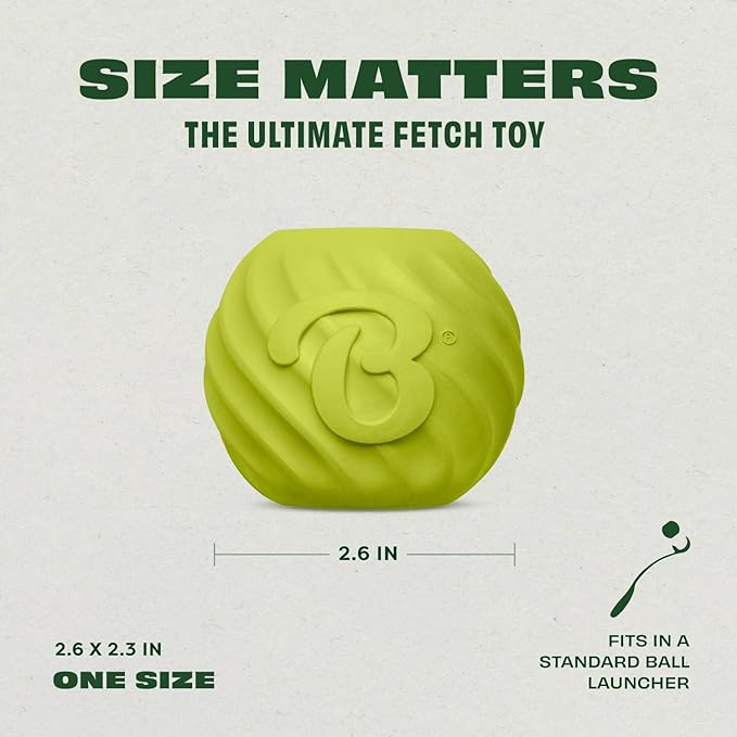 Benebone Dog Ball, Natural Rubber-PawvioPets