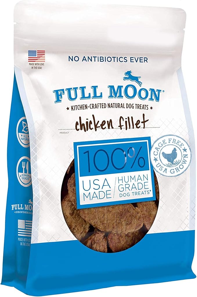 Full Moon Chicken Fillet Healthy All Natural Dog Treats Human Grade Made in USA 48 oz-PawvioPets