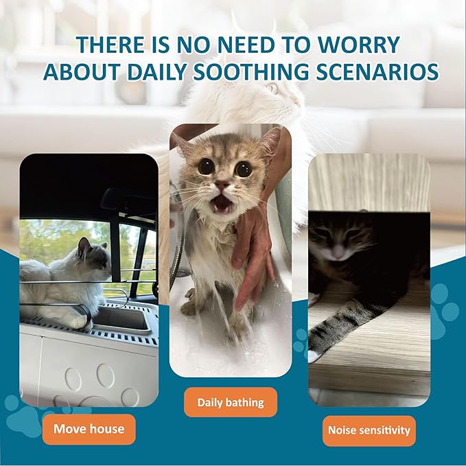 Cat Calming Treats - 100 Count Salmon Chews with Organic Chamomile & Ginger, Stress Relief Supplement for Separation Anxiety, Vet Visits & Thunderstorms (Salmon)-PawvioPets