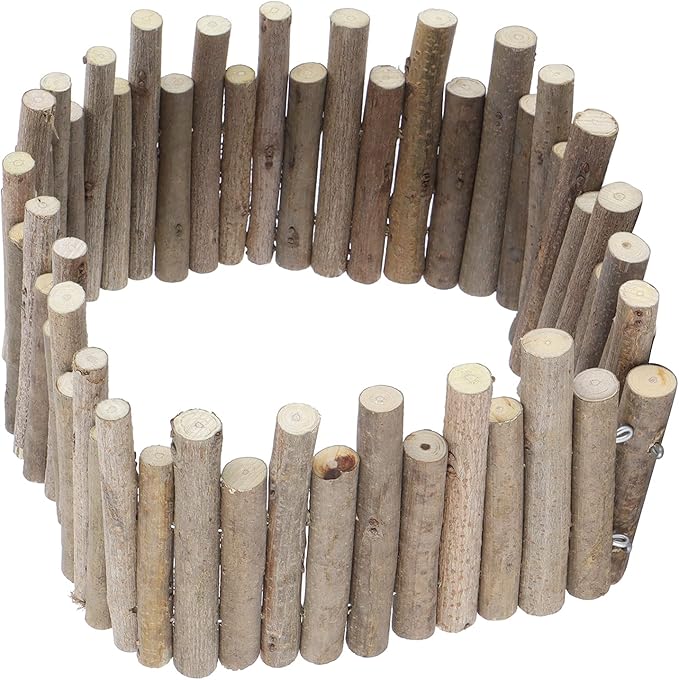 Ejoyous Hamster Wooden Bridge, Wood Ladder Hamster Fence Hideout Cage Bedding Climbing Toys for Syrian Hamsters Gerbil Small Animals (40CM Fence)-PawvioPets