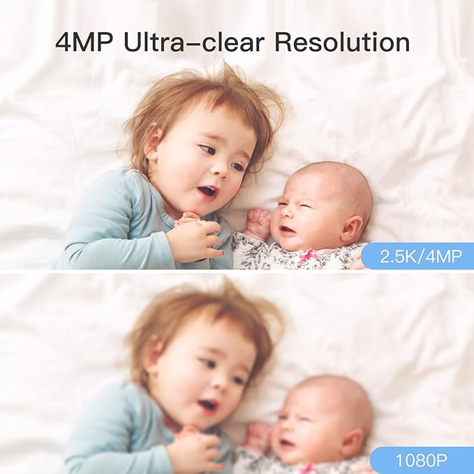 ARENTI 5G Indoor Security Camera, 4MP Pet Camera with Speaker for Dog/Cat, Baby Monitor with Phone App, Dual-Band WiFi, Auto Tracking, Super Night Vision, 2-Way Talk, Cloud & SD Card Storage(P2Q 2PC)-PawvioPets