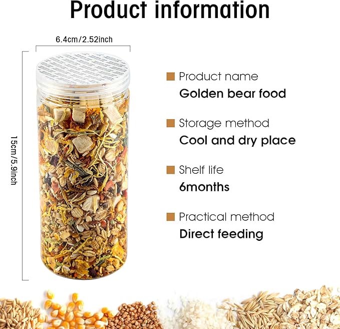 Gourmet Hamster & Gerbil Food, Dry Food for Hamsters-Supports Healthy Digestion and Healthy Teeth Unique Edible Treats for Guinea Pigs, Hamsters, Gerbils-PawvioPets