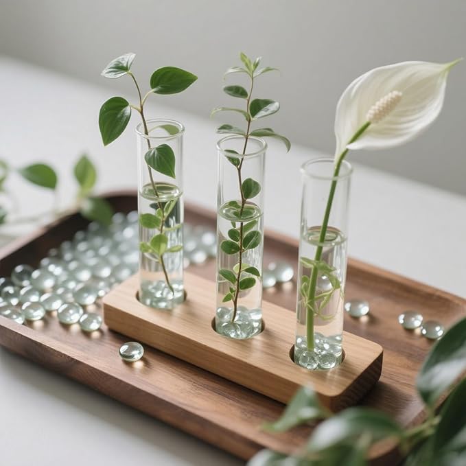 2.16LB Glass Beads Vase Filler Aquarium Gravel Decor Flat Glass Marbles Gems Pebbles Fish Tank Rocks Home Decorative Art Craft - Clear-PawvioPets