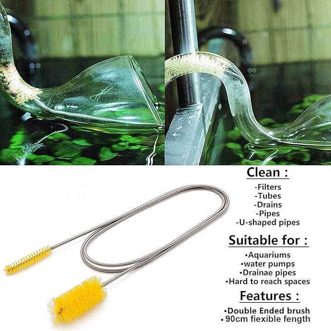 7 in 1 Aquarium Aquascaping Tools Kits,Stainless Steel Aquarium Plant Tools Tweezers Scissors Scrapers for Aquarium Tank Clean Fish Tank Aquascape Tools Sets-PawvioPets