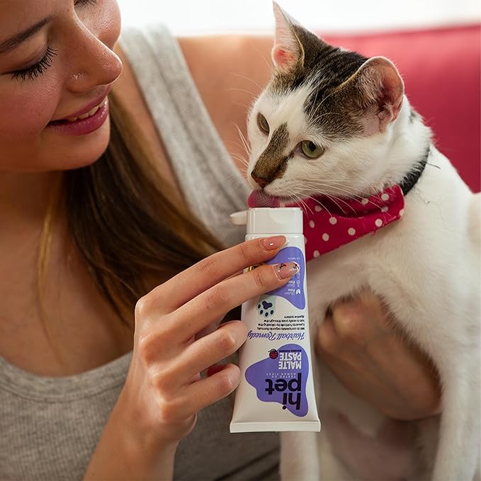 Anti-Hairball Malt, Cat Treats Lickable, Hairball Treatment for Cats, Supports Digestive System, 2.65 Oz (Pack of 3)-PawvioPets