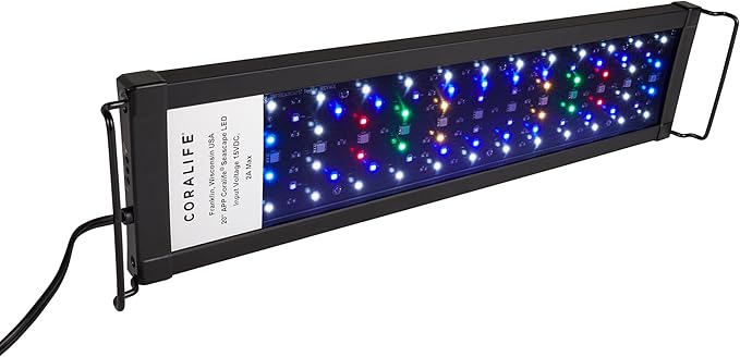 Coralife Fish Tank Aquarium Seascape WiFi/Bluetooth Smart LED Light Fixture, 18-24"-PawvioPets