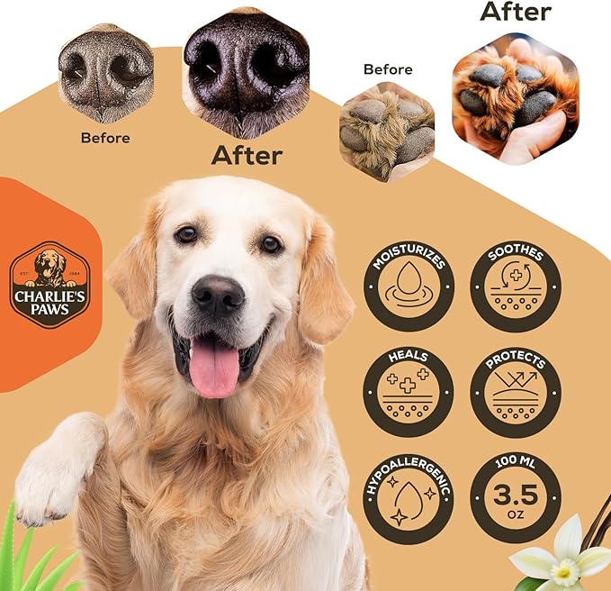 2 Pack Paw Balm 100% Natural Oil Aloe & Vanilla for Dog and Cat Paw Pad Balm Dog Nose Balm Paw Moisturizer Wax for Dog Pet Puppy Protect Dry Cracked Paw Foot Heals Restores Paw Elbows 3.5 Oz-PawvioPets