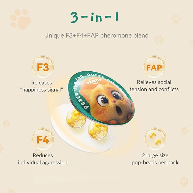 Cat Calming Diffuser – for Travel, Car & Home Use, Pheromone Diffuser for Cats & Kittens to Reduce Anxiety and Stress, No Electricity Needed, Long-Lasting Calming Support (1 Pack)-PawvioPets