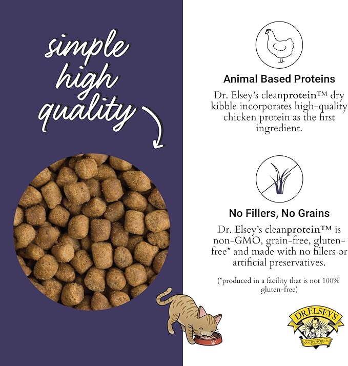 Dr. Elsey's cleanprotein Chicken Cat Kibble 2-lb. Bag-PawvioPets