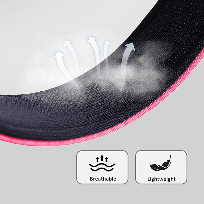 Didog Soft Padded Dog Collar for Large Dogs, Colorful and Durable Pet Collar with Quick Release Buckle, Light and Breathable for Daily Walking, Pink, L-PawvioPets