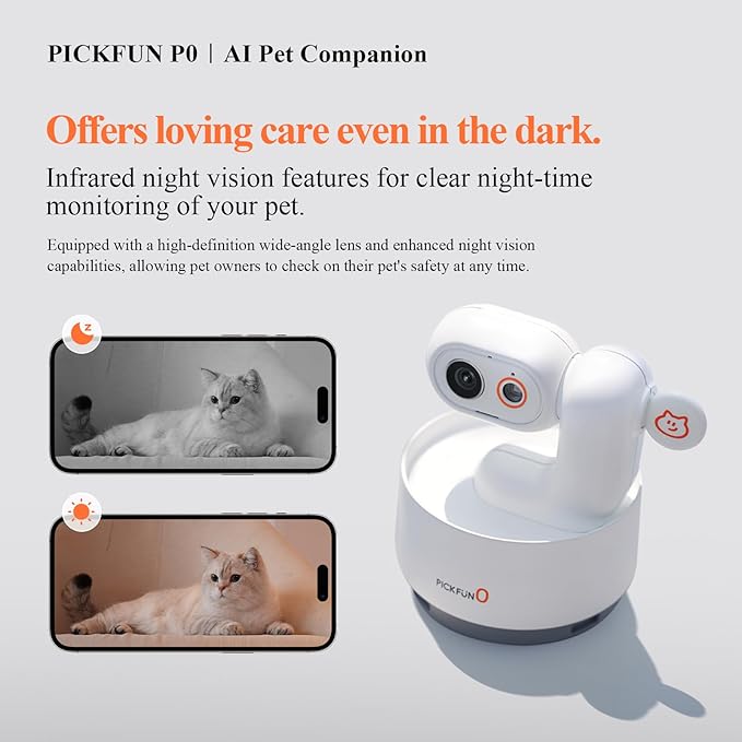 AI Dog Camera, Smart Security Camera Indoor with Phone App [Pet Recognition, Daily Activity Analysis & Motion Tracking] Cat Cam 5MP HD, 360° View, 2-Way Audio, Night Vision, 5G WiFi-PawvioPets