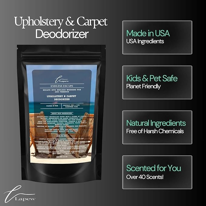 Endless Escape Carpet Freshener Powder 16 oz | Powerful Odor Eliminator for Home | Upholstery Deodorizer | Carpet Deodorizer | Pet Urine | Cat Litter Box | Endless Escape Fragrance.-PawvioPets