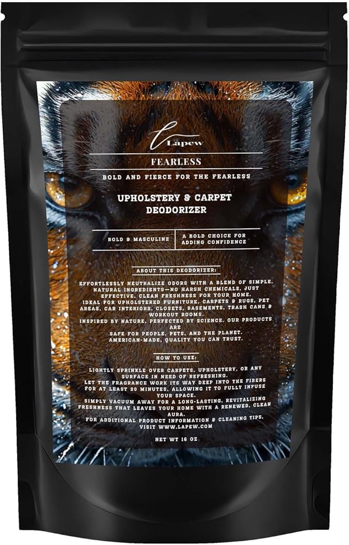 Fearless Carpet Freshener Powder: Powerful Odor Eliminator for Home, Upholstery Deodorizer, Carpet Deodorizer, Pet Urine, Cat Litter Box - Fearless Fragrance-PawvioPets
