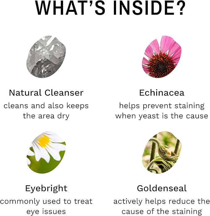 Eye Envy Tear Stain Remover Powder for Dogs and Cats. 100% Natural, Safe. Apply Around Eyes. Absorbs and Repels Tears. Keeps Area Dry. Treats The Cause of Staining. Made in The USA (2.5 oz)-PawvioPets