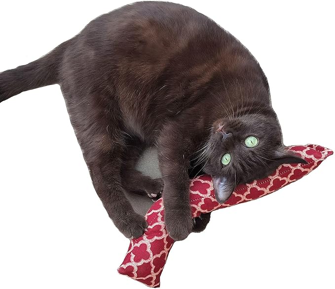 15" Catnip Cat Kicker Toys/Kitty Kick Sticks/Cat-Nip Kick Sticks (Rose Red) (Kickers Filled with 1 oz Premium Canadian Catnip)-PawvioPets