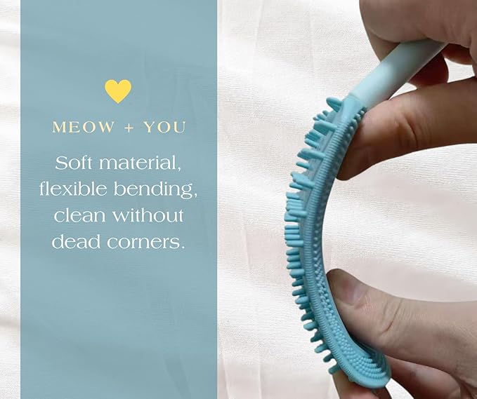 Cat Brush for Shedding,Cat Brushes for Indoor cats,Soft Comb, Short or Long Haired Cats,Pet Grooming,Bath and Massage Brush(3 pcs)-PawvioPets