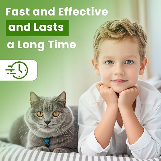 Calming Diffuser Kit for Cat, Cat Pheromone Calming Diffuser Starter Helps Ruduce Anxious, Anti-Stress & Comforts Cats (2 Diffuser + 6 Refills)-PawvioPets